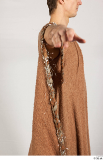  Photos Medieval Monk in brown suit 3 Medieval Monk Medieval clothing brown habit upper body 0009.jpg